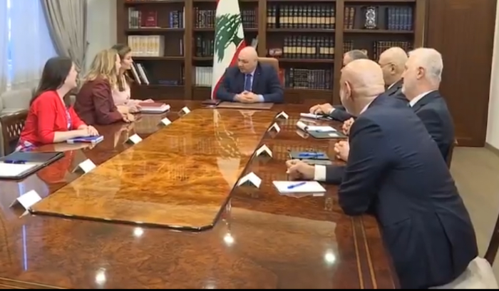 رئيس الجمهورية يلتقي أورتاغوس