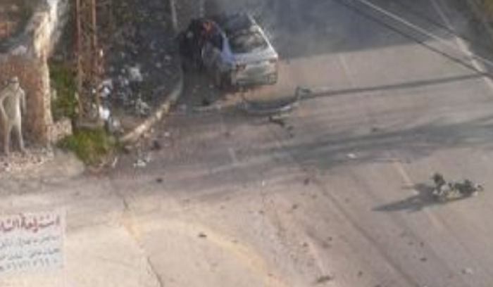 استهداف سيارة في بلدة برعشيت